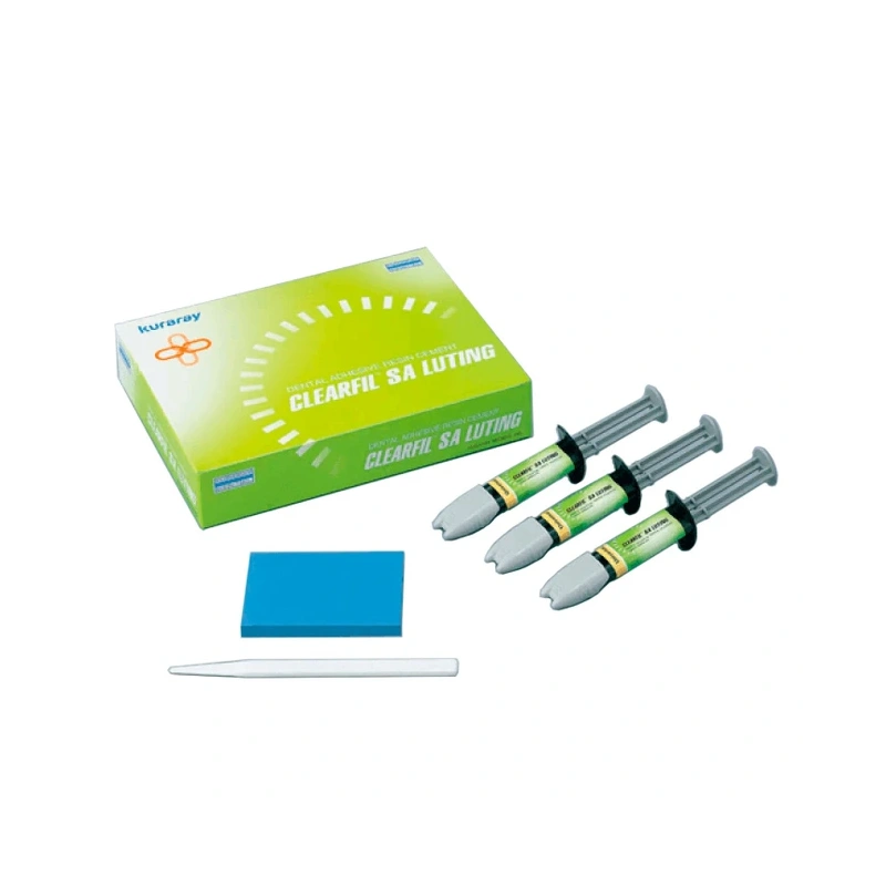 CLEARFIL SA Luting Value Kit (Universal) - самоадгезивный цемент двойного отверждения, набор 3 шприца | Kuraray Noritake (Япония)