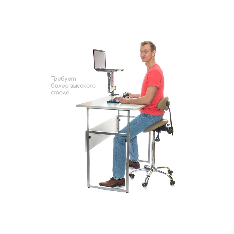 SmartStool SM03B - эргономичный стул-седло со спинкой | Smartstool (Россия)