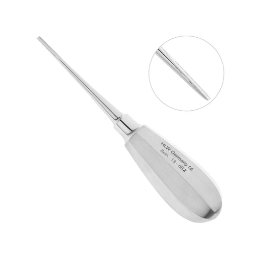Элеватор Bein, прямой зубчатый, 2 мм (13-6BZ) | HLW Dental Instruments (Германия)