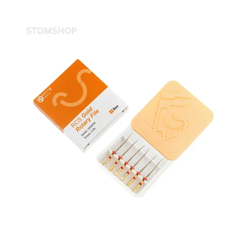 RCS Gold Rotary - машинные файлы, размер 25/04, длина 25 мм, 6 шт. | Ramo Medical (Китай)