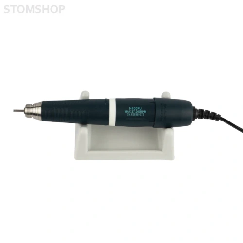 STRONG 211 H400RU Black - аппарат для маникюра с педалью, 37000 об/мин | Saeshin (Ю. Корея)