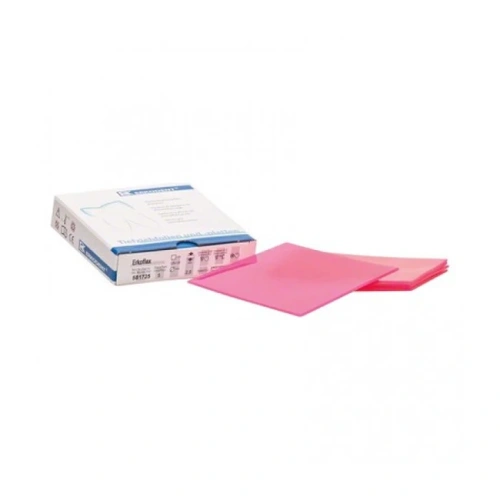 Erkoflex color - термоформовочные пластины, цвет яpкo-розовый, квадратные, 125?125 мм, 5 шт. | Erkodent (Германия)