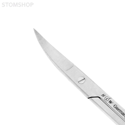 Ножницы хирургические двойной изгиб, зубчатая поверхность, La Grange, 135 мм | HLW Dental Instruments (Германия)