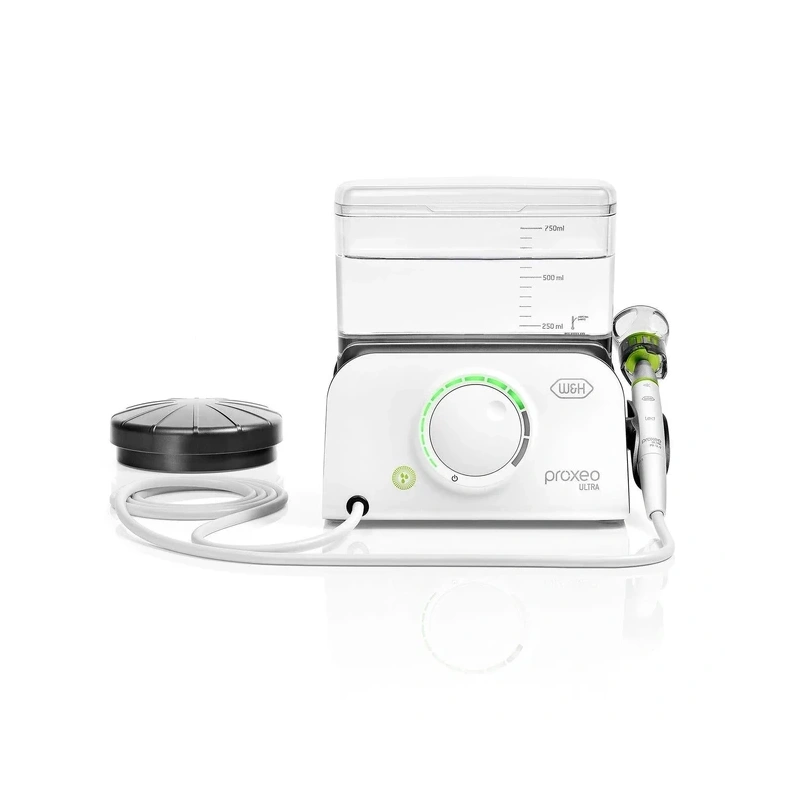 Proxeo Ultra PB-530 - пьезоскалер со светом под соединение W&H/EMS/Mectron, с беспроводной педалью, в комплекте насадки 4 насадки (1U, 2U, 1P, 1I) | W&H DentalWerk (Австрия)