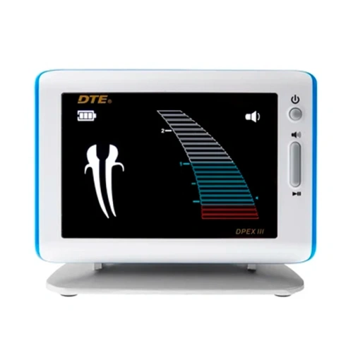 DTE DPEX III golden standard - цифровой апекслокатор повышенной точности, с цветным дисплеем, цвет белый с голубым | DTE (Китай)