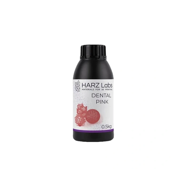 HARZ Labs Dental Pink - фотополимерная смола для демонстрационных стоматологических моделей десны, цвет розовый, 0.5 кг | HARZ Labs (Россия)