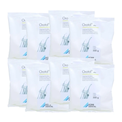 Orotol Ultra - порошок для очистки аспирационных систем, 4 кг (8 шт. по 0,5 кг) | D?rr Dental (Германия)