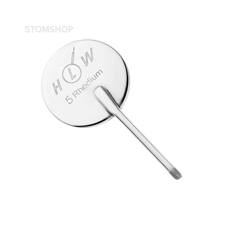 Зеркало стоматологическое, родий, №5, 24 мм (упак 12 шт) | HLW Dental Instruments (Германия)