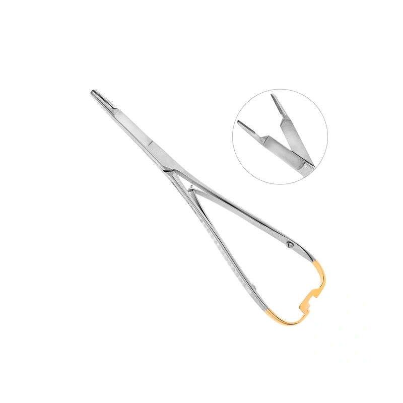 Иглодержатель хирургический прямой Mathieu-Olsen TC, длина 170 мм | HLW Dental Instruments (Германия)