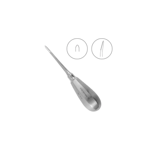 Элеватор Bein, зубчатый, изогнутый, 3 мм (13-4BCZ) | HLW Dental Instruments (Германия)