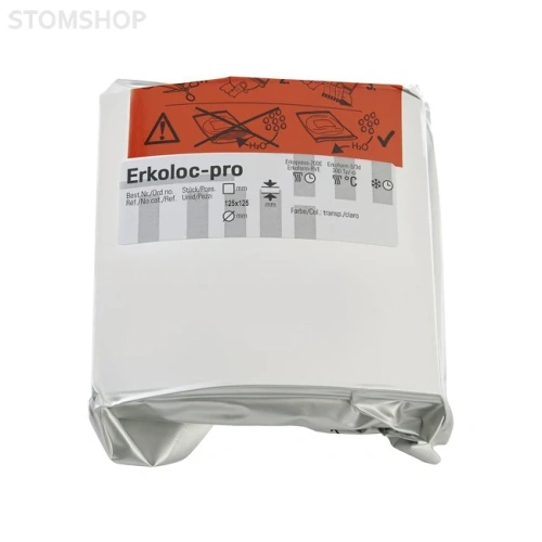 Erkoloc-pro - термоформовочные пластины, цвет розовый, квадратные, 125?125 мм, 10 шт. | Erkodent (Германия)