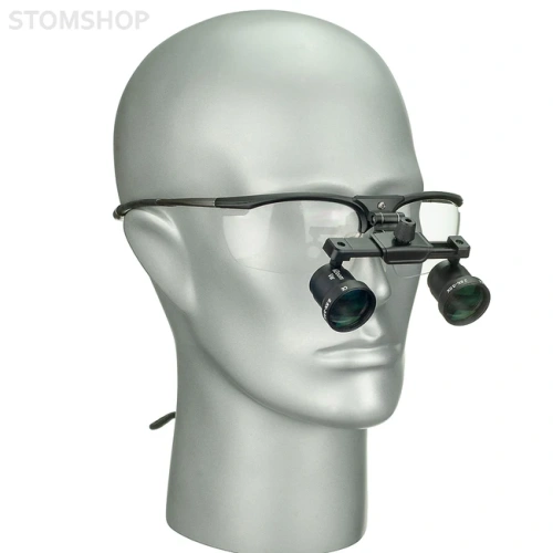 iZoom Flip-up Loupes Rudilite Frame - стоматологические бинокулярные лупы системы Flip-up на титановой оправе, рабочее расстояние 360-460 мм, увеличение 2.5х - 3.0x (мультизум) | DentLight (США)