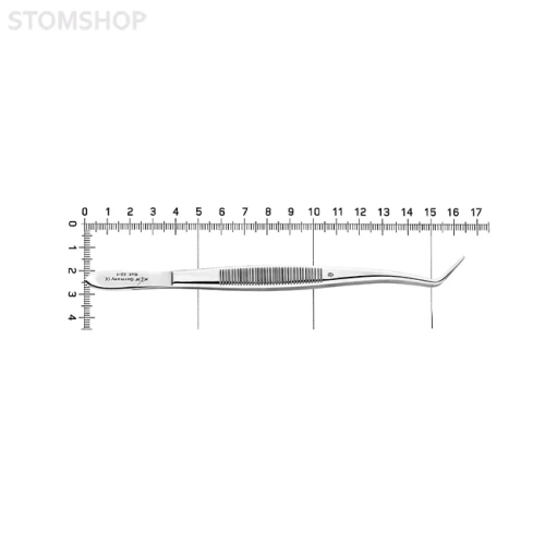 Пинцет стоматологический изогнутый Meriam | HLW Dental Instruments (Германия)