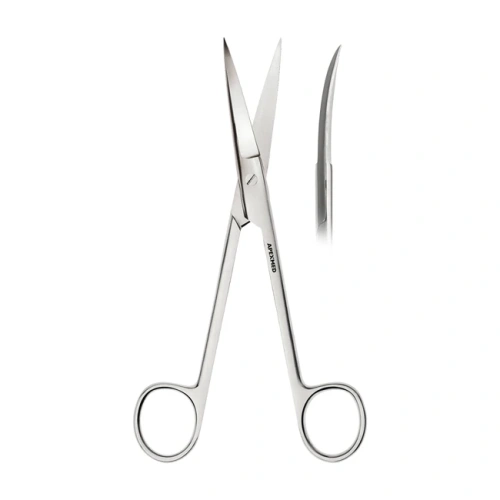 Ножницы хирургические изогнутые Joseph, остроконечные, длина 140 мм | Apexmed International B.V. (Нидерланды)