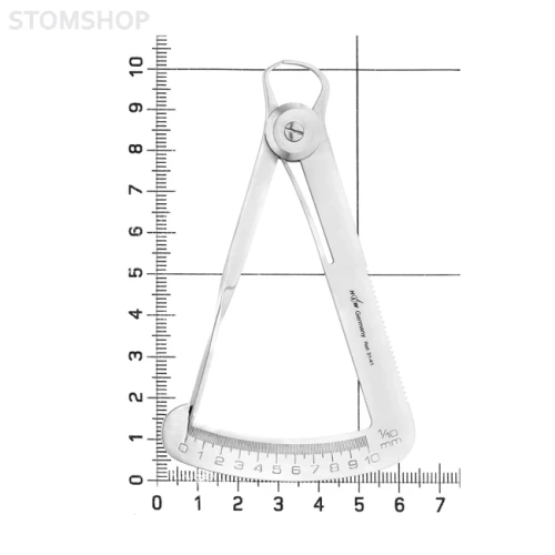 Calibers-Iwanson for Metal - микрометр, 10,5 см | HLW Dental Instruments (Германия)