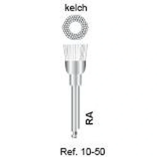 Нейлоновые щетки, форма чашки (упаковка 100 шт.) | HLW Dental Instruments (Германия)