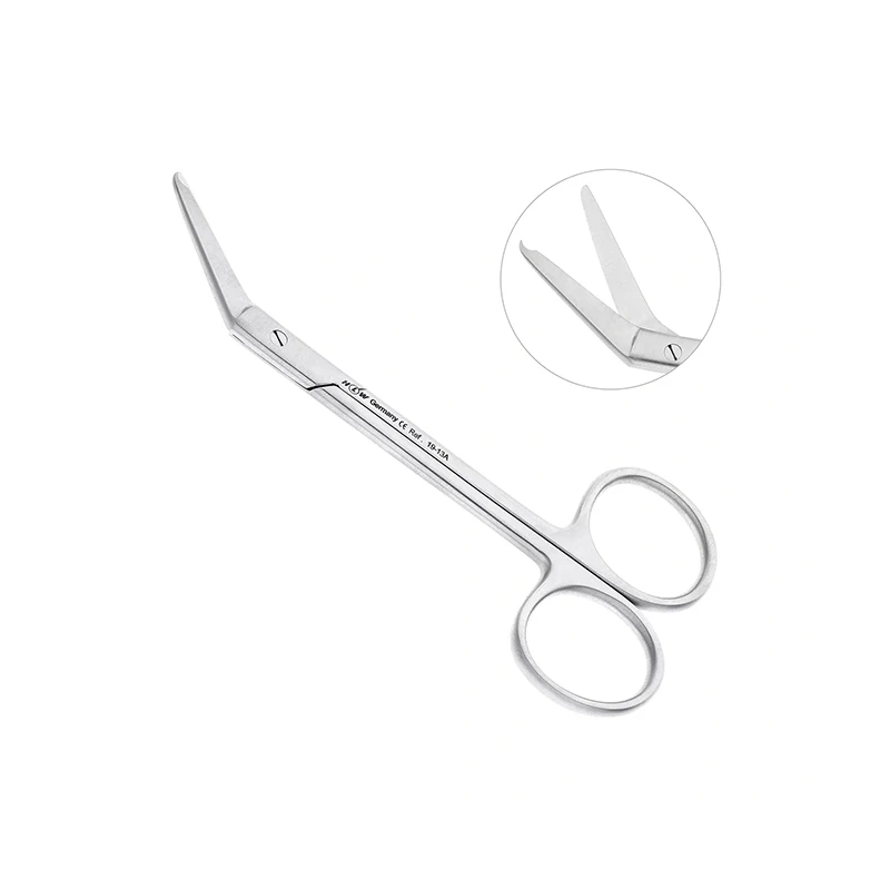 Ножницы хирургические угловые для снятия швов Nahtschere,115 мм | HLW Dental Instruments (Германия)