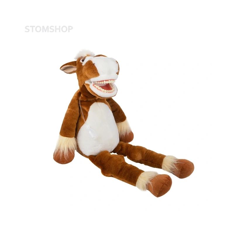 Putzi-Petz Horse Jimmy - наручная игрушка с челюстью-типодонтом конь Джимми | Hager & Werken (Германия)
