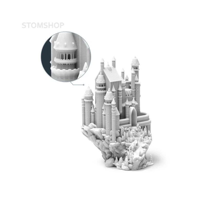 Phrozen Aqua 8K Snow-Gray - фотополимерная смола для печати 3D-моделей с высокой детализацией, цвет светло-серый, 1 кг | Phrozen (Тайвань)