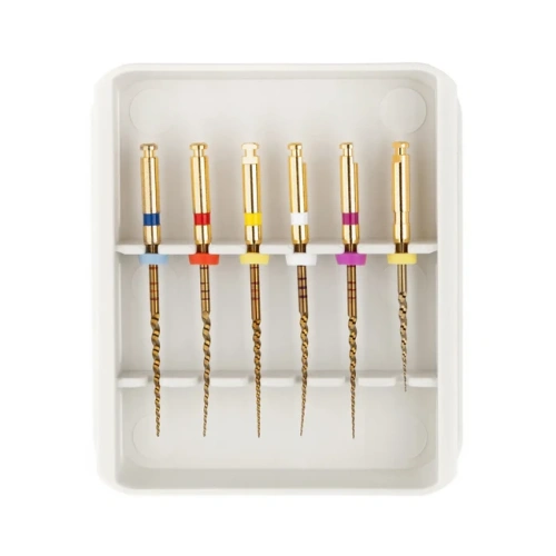 RCS Gold LT - машинные файлы, размеры SX (Open File), S1, S2, F1, F2, F3, длина 21 мм, 6 шт. | Ramo Medical (Китай)