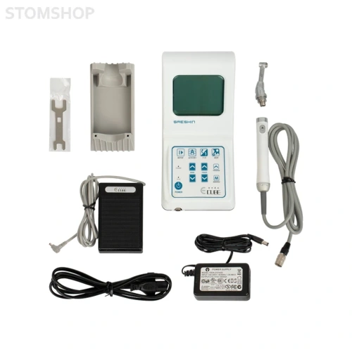 E-Cube EP/ACL(B)-42EP/ON-OFF PEDAL SET - эндомотор в комплекте с наконечником ACL(B)-42EP, 16:1 | Saeshin (Ю. Корея)