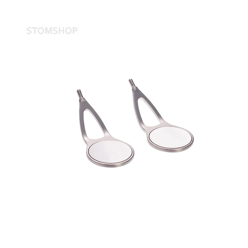 MEGAretract FS Rhodium bifurcated stem - cтоматологическое зеркало родиевое, 24 мм | Hahnenkratt (Германия)