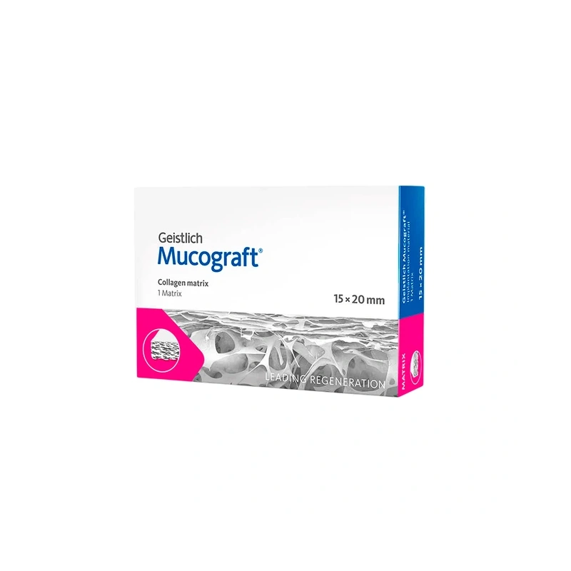 Mucograft - мембрана коллагеновая защитная васкуляризируемая, 15х20 мм | Geistlich Pharma (Швейцария)