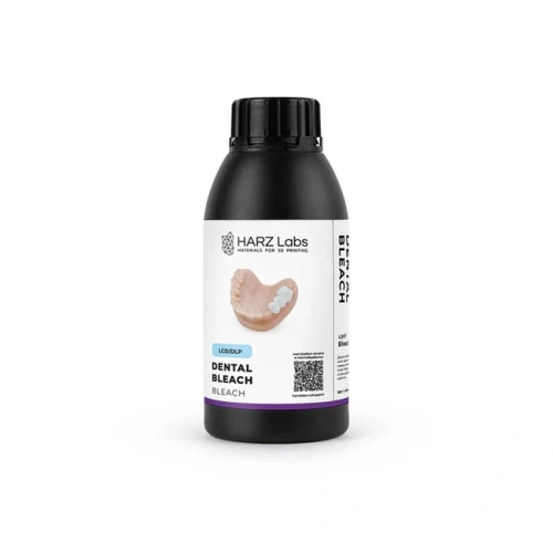HARZ Labs Dental Bleach - фотополимерная смола для стоматологии, цвет молочный полупрозрачный, 0.5 кг | HARZ Labs (Россия)