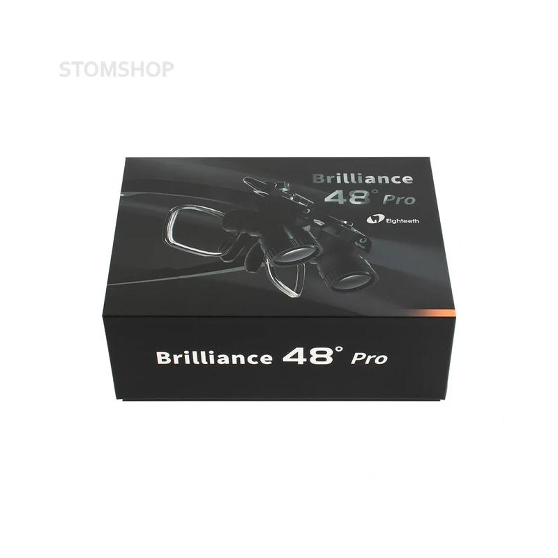 Brilliance 48 Pro - бинокулярные лупы системы Flip-up на металлической оправе, увеличение 5х | Eighteeth (Китай)