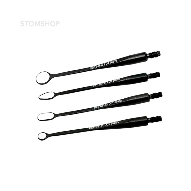 BLACK MICROflex ultra - стоматологическое ультраяркое микрозеркало с гнущейся ручкой, антибликовое DLC-покрытие, диаметр 3 мм | Hahnenkratt (Германия)