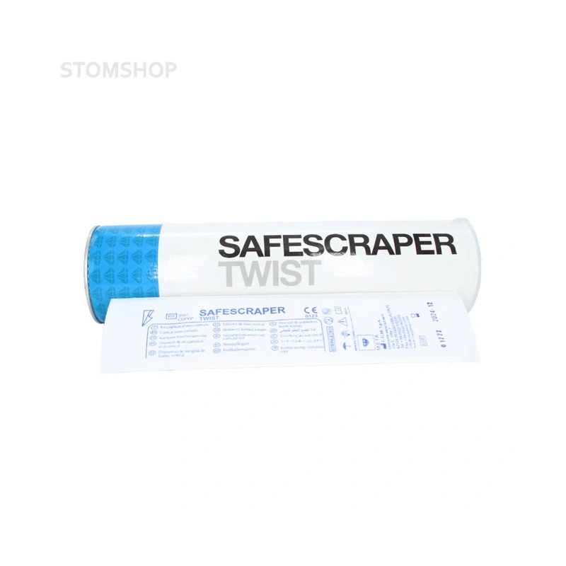 Safescraper TWIST - одноразовый костный скребок, прямой, 10 шт. | META (Италия)