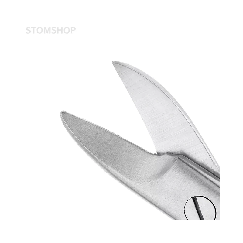 Ножницы коронковые изогнутые, 100 мм, зубчатые | HLW Dental Instruments (Германия)