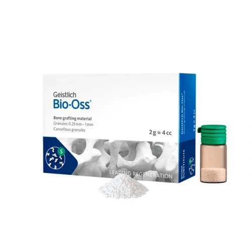 BIO-OSS - натуральный костнозамещающий материал, 2 г, гранулы 0.25-1 мм, размер S | Geistlich Pharma (Швейцария)