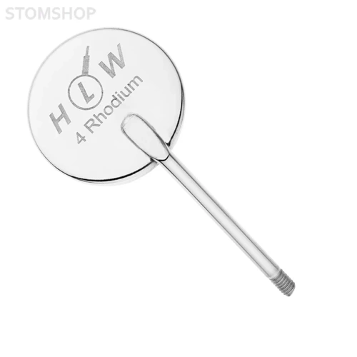 Зеркало стоматологическое, родий, №4, 22 мм (упак 12 шт) | HLW Dental Instruments (Германия)