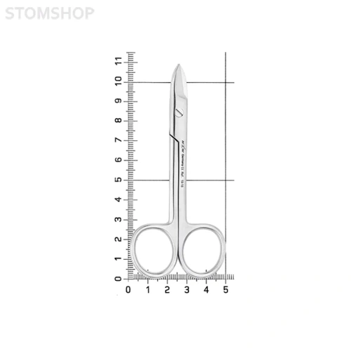 Ножницы коронковые прямые, 100 мм, зубчатые | HLW Dental Instruments (Германия)