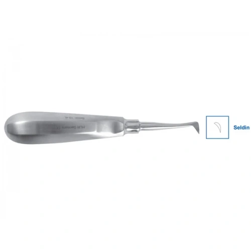 Элеватор Seldin, изогнутый левый | HLW Dental Instruments (Германия)