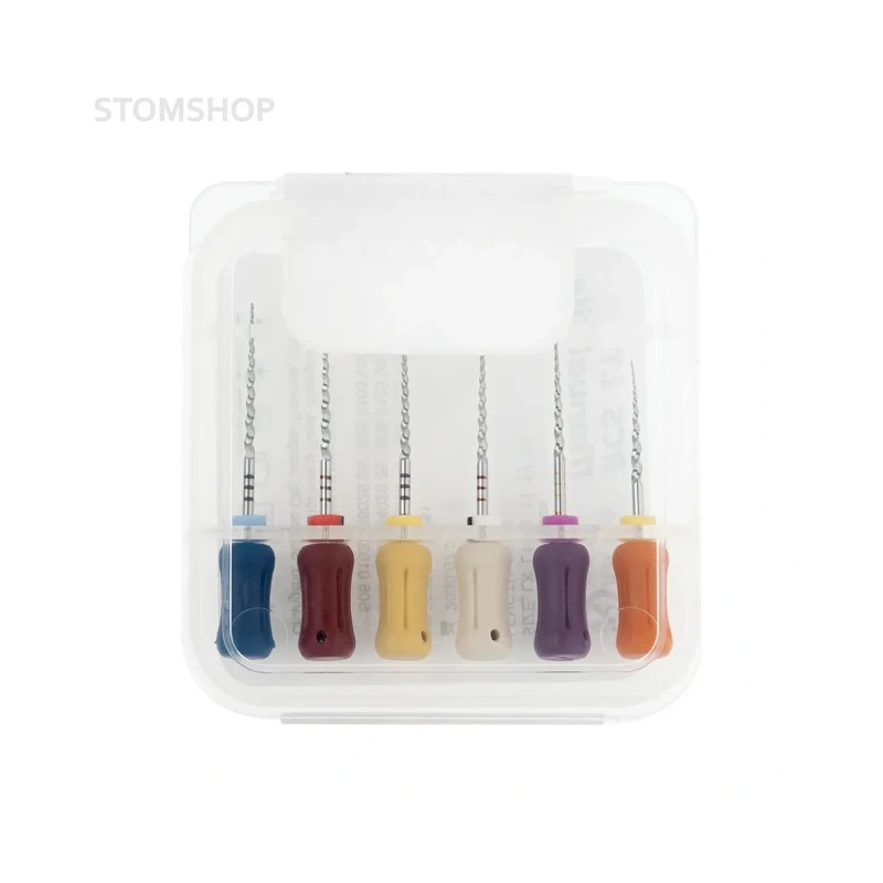 RCS LT - ручные файлы, размеры LX, L1, L2, T1, T2, T3, длина 25 мм, 6 шт. | Ramo Medical (Китай)