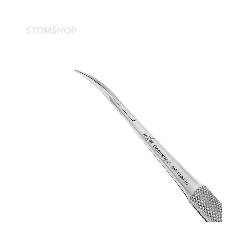 Ножницы хирургические изогнутые Castroviejo-Gomel TC, 140 мм | HLW Dental Instruments (Германия)
