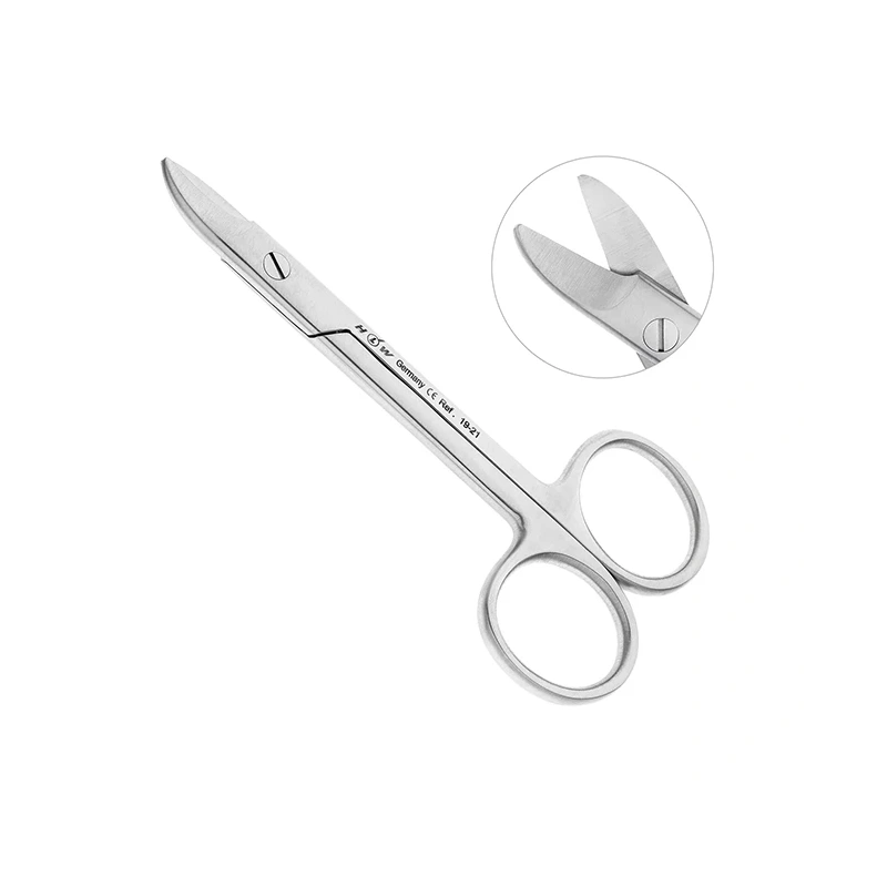 Ножницы коронковые изогнутые, 100 мм | HLW Dental Instruments (Германия)