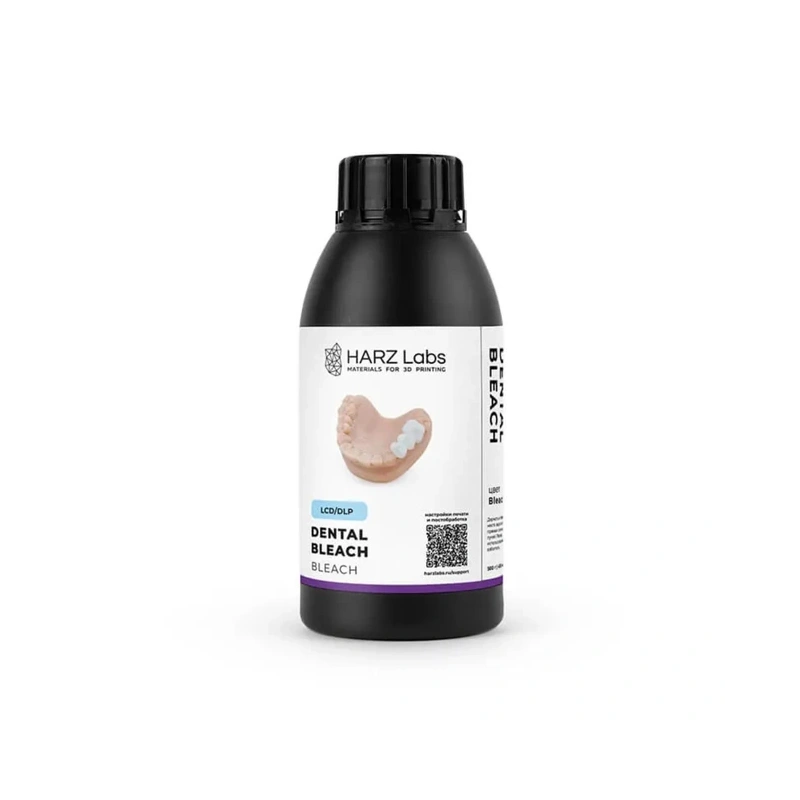 HARZ Labs Dental Bleach - фотополимерная смола, бесцветная, 0.5 кг | HARZ Labs (Россия)