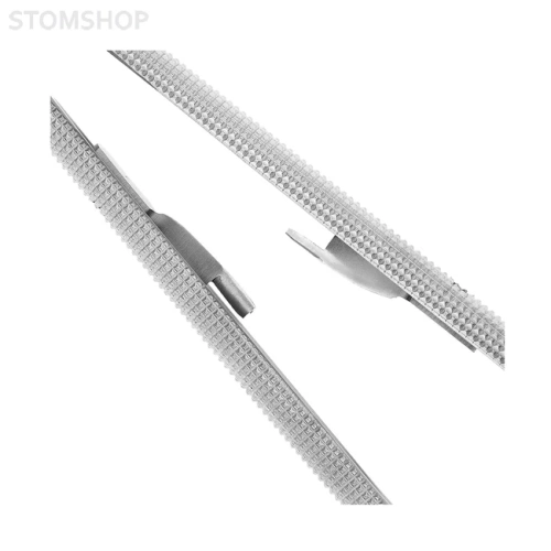 Иглодержатель микрохирургический прямой Castroviejo-Gomel TC, длина 180 мм | HLW Dental Instruments (Германия)