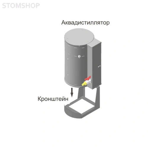 Кронштейн для крепления дистиллятора АЭ-2 на стену | Ливам ПФ (Россия)