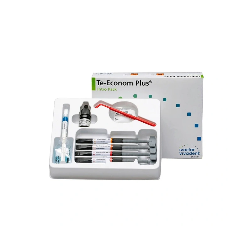 Te-Econom Plus - светоотверждаемый рентгеноконтрастный гибридный композит, набор 4 шприца | Ivoclar Vivadent (Германия)