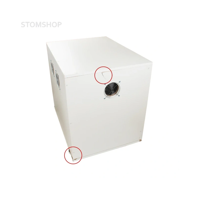 JW-032C - безмасляный компрессор для двух стоматологических установок, с ресивером 60 л, с кожухом, 200 л/мин (уцененный товар) | Junwei (Китай)