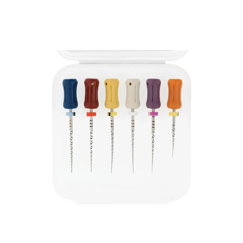 RCS LT - ручные файлы, размеры LX, L1, L2, T1, T2, T3, длина 31 мм, 6 шт. | Ramo Medical (Китай)