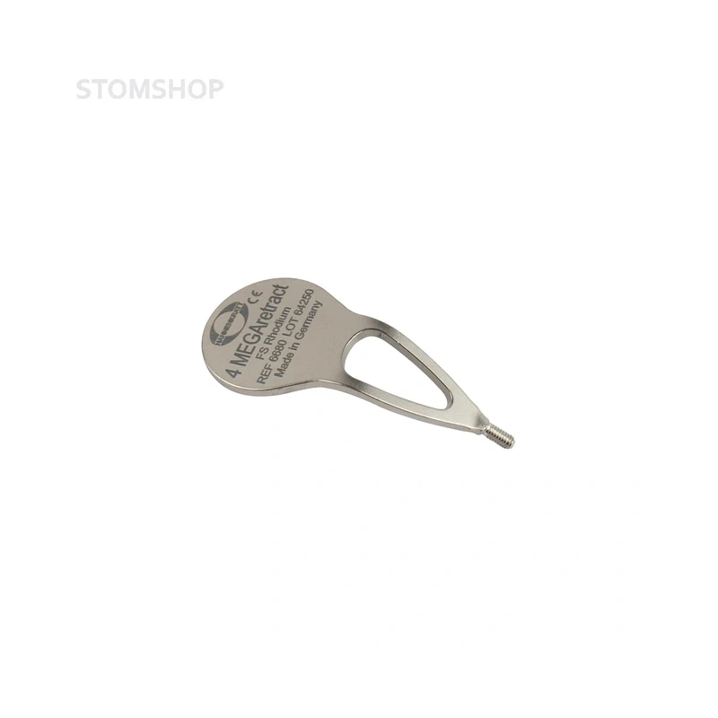 MEGAretract FS Rhodium bifurcated stem - cтоматологическое зеркало родиевое, 22 мм | Hahnenkratt (Германия)