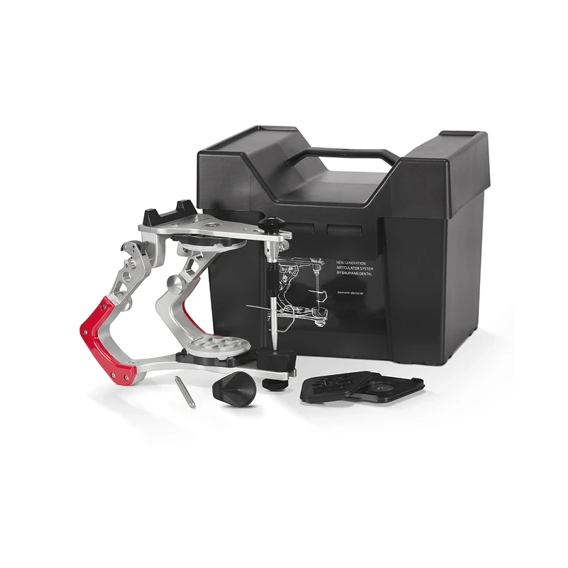 Arto XP 2 + Adesso Multisplit Junior - артикулятор с монтажными пластинами, среднеанатомический Non-Arcon, 126 мм | Baumann Dental GmbH (Германия)
