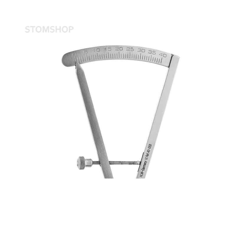 Кронциркуль изогнутый, 0-40 мм, 17 см | HLW Dental Instruments (Германия)
