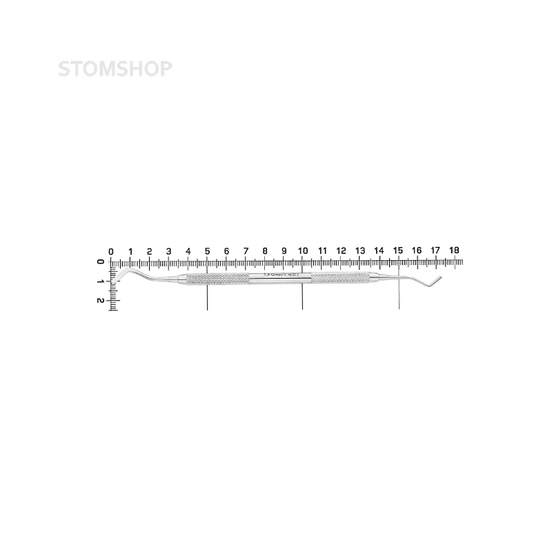 Гладилка комбинированная со штопфером, 2,5-1,5 мм | HLW Dental Instruments (Германия)