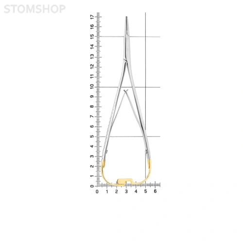 Иглодержатель хирургический Mini-Head Lichtenberg TC, длина 170 мм | HLW Dental Instruments (Германия)
